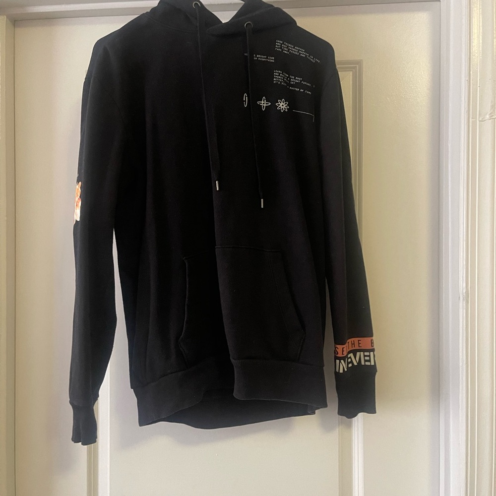 Black Graphic Hoodie